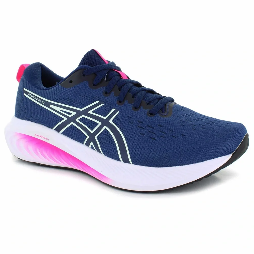 NWT Women’s ASICS Gel-Excite 10 Sneakers Navy + Hot Pink - Picture 4 of 10